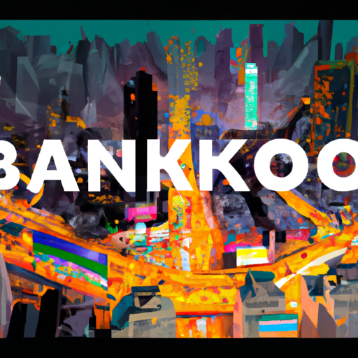תמונה המציגה את הנוף העירוני השוקק של בנגקוק עם הכיתוב: 'העיר התוססת בנגקוק - נקודת ההתחלה שלך'.